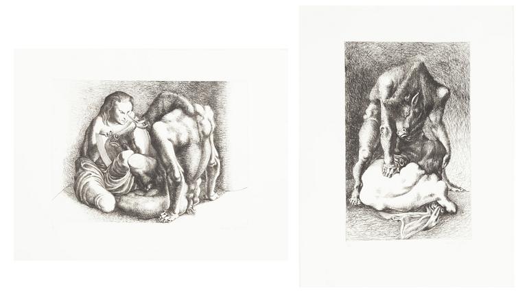 Michael Ayrton, "Minotaur", 2 pcs.