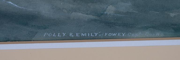 Reuben Chappell, Toppseglarskonaren "Polly och Emily" i  fint väder.