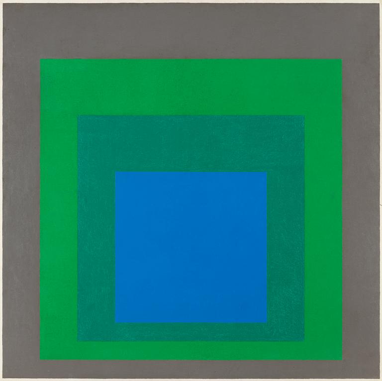 Josef Albers, "Study for Homage to the Square: 'Starblue'".