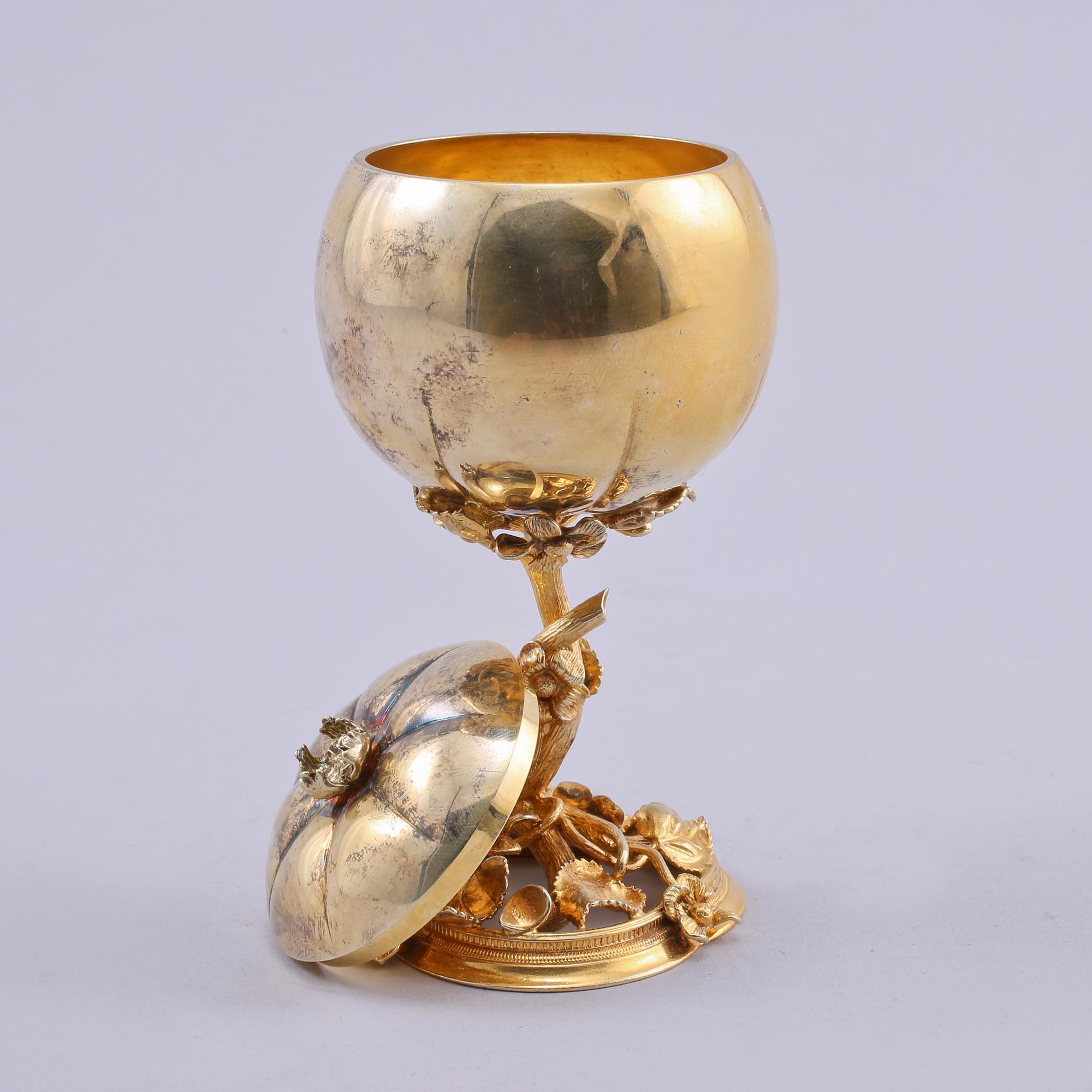 ÄPPLEKOPP, sterlinsilver, MGAB, Uppsala, 1985, vikt 135 gram.