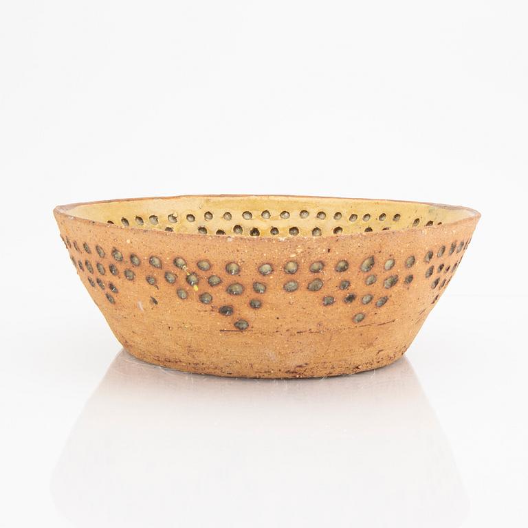 Signe Persson-Melin, a signed and dated 1959 glazed stoneware bowl.