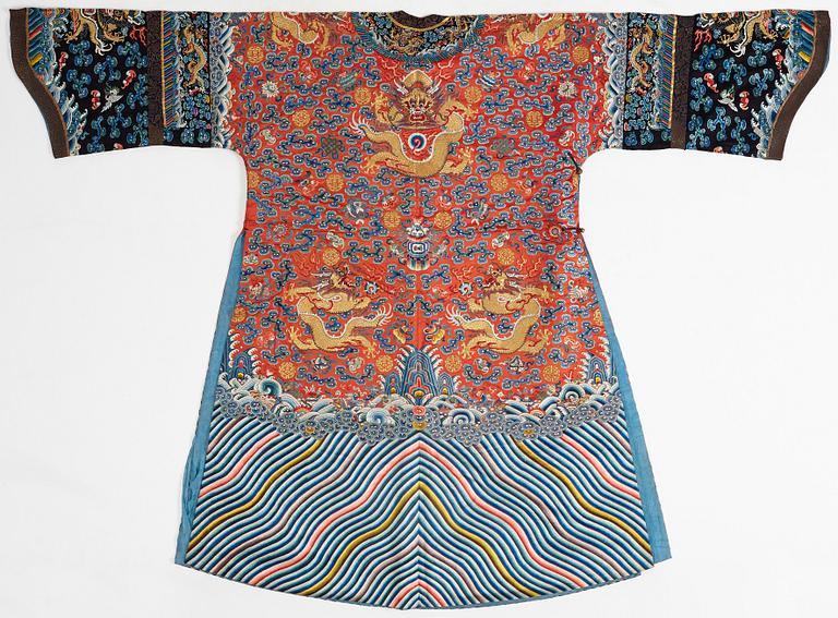 ROCK, broderat siden. Qingdynastin, 1800-tal.