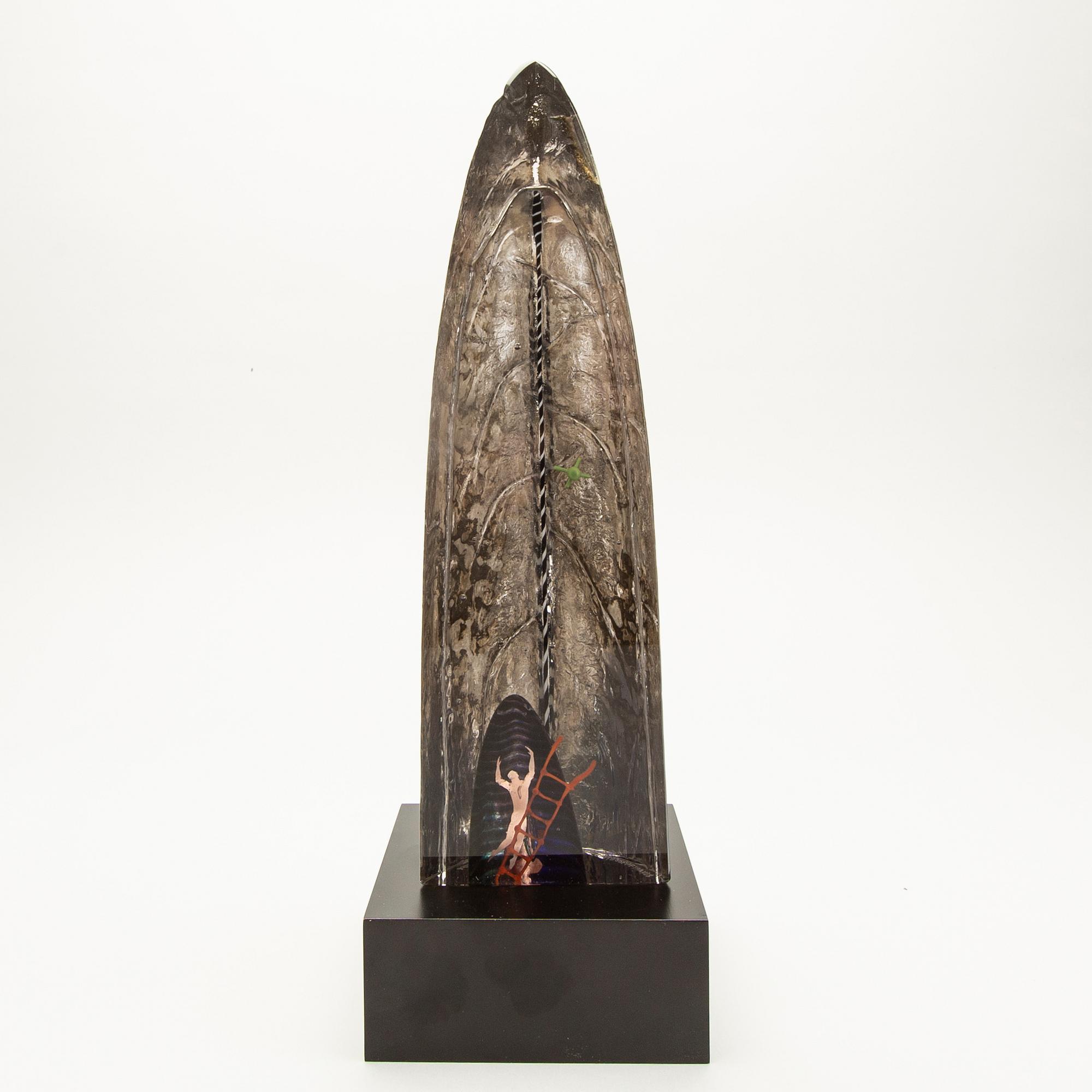 Bertil Vallien, a glass sculpture from Kosta Boda.