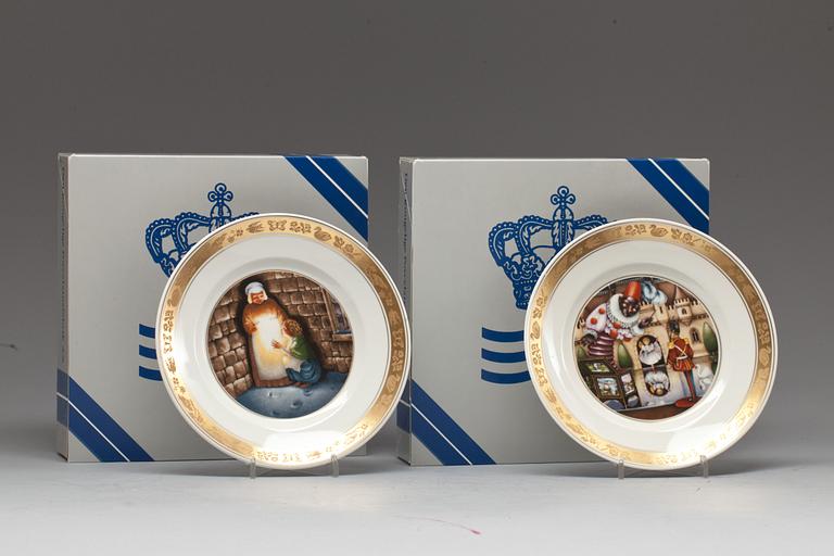 TALLRIKAR, 12 st, porslin, Hans Christian Andersen, Royal Copenhagen 1970-tal.
