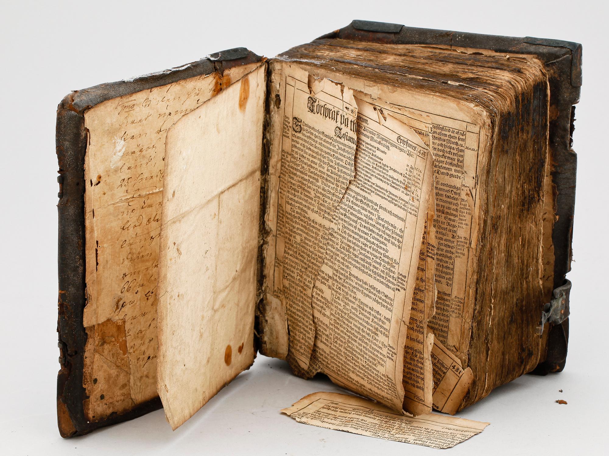 BIBEL, Sverige troligen 1600-tal.