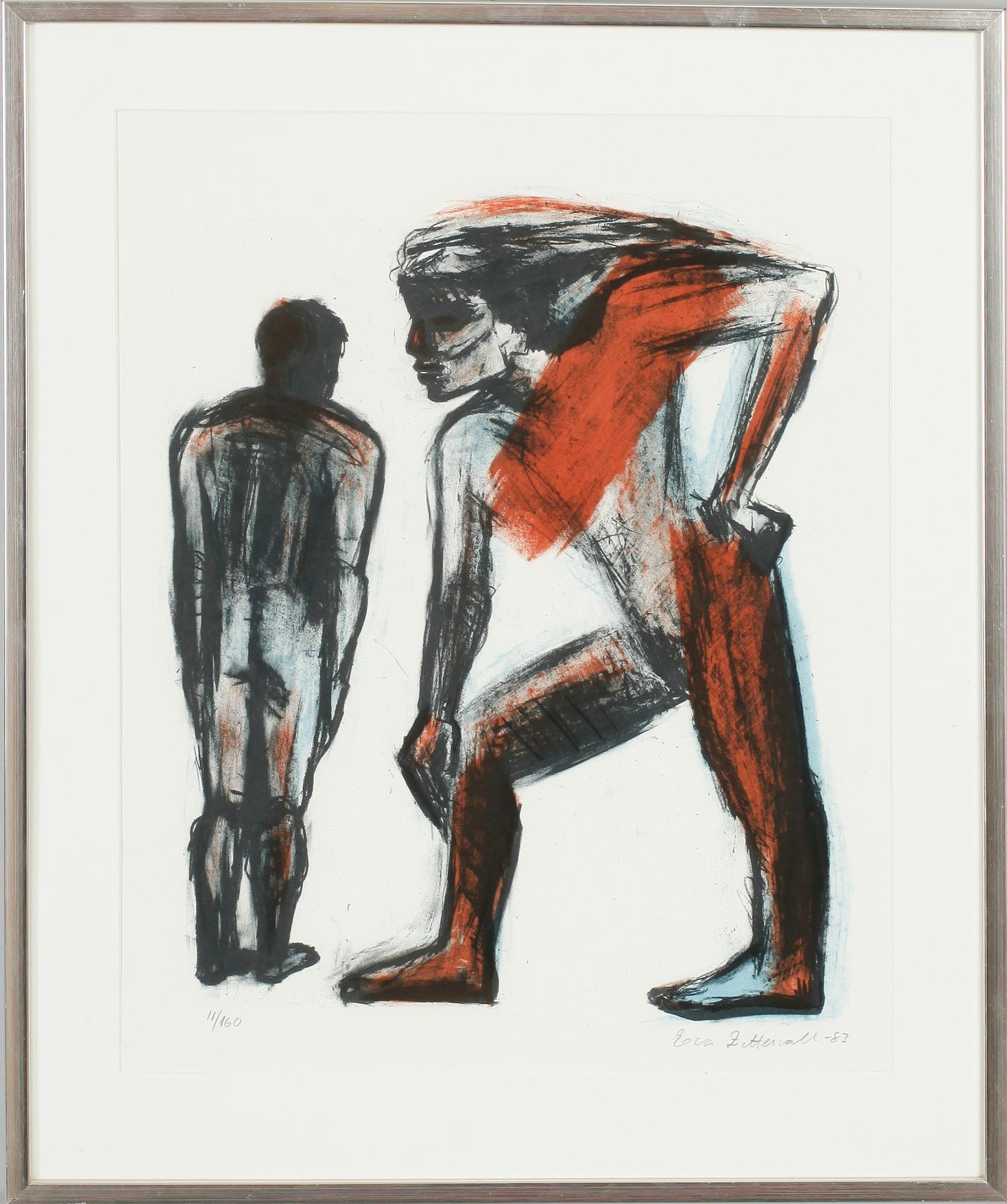 EVA ZETTERWALL, färglitografi, sign. o dat. 83.