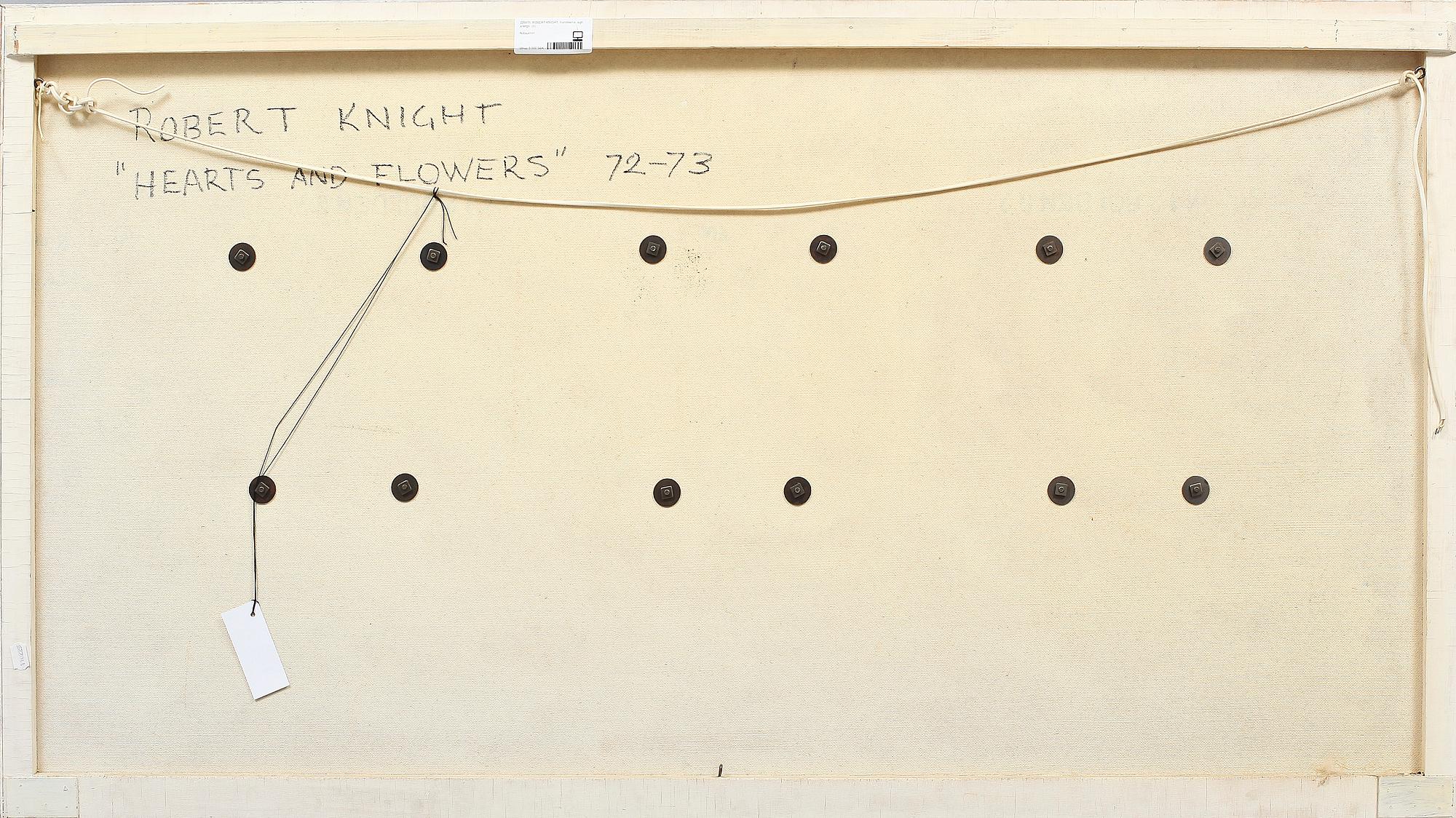 OKÄND KONSTNÄR, blandteknik, sign a tergo Robert Knight.