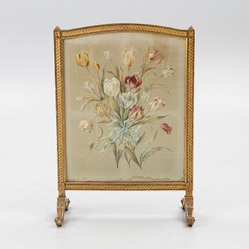 Brasskärm, Louis XVI-stil, sent 1800-tal.