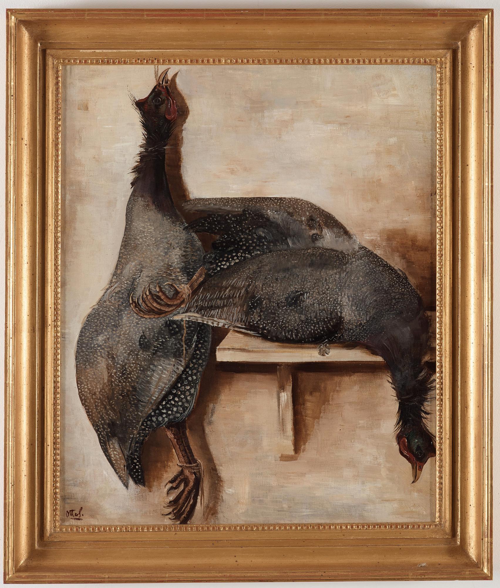 Otte Sköld, "Pärlhöns" (Guinea fowl).