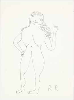 Roger Risberg, tuschteckning, signerad. Utförd 2008.