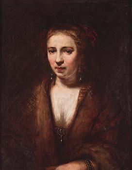931D. Rembrandt Harmensz van Rijn Follower of, "Hendrickje Stoffels" (1627-1663).