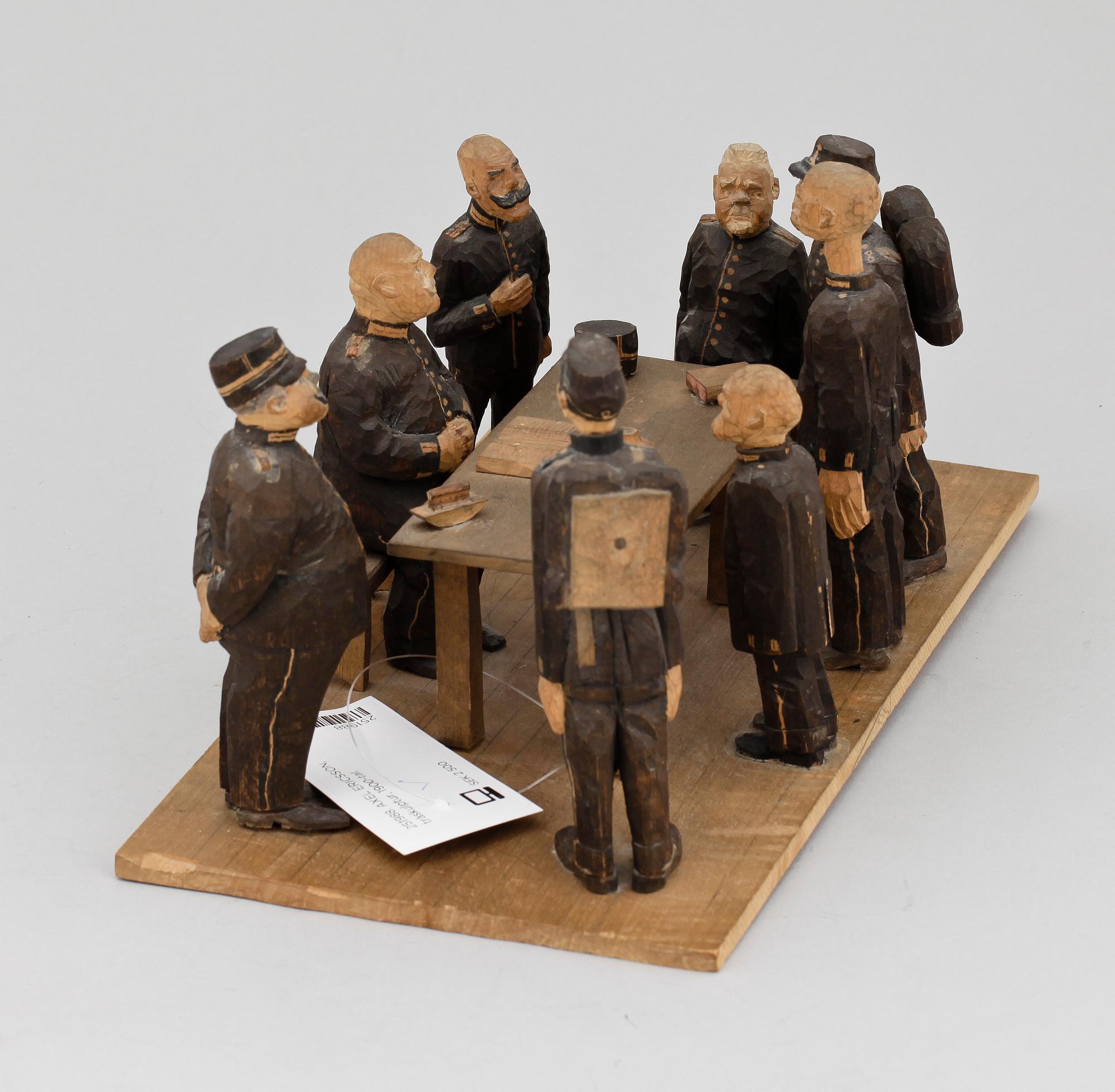 AXEL ERICSSON, träskulptur, 1900-tal.