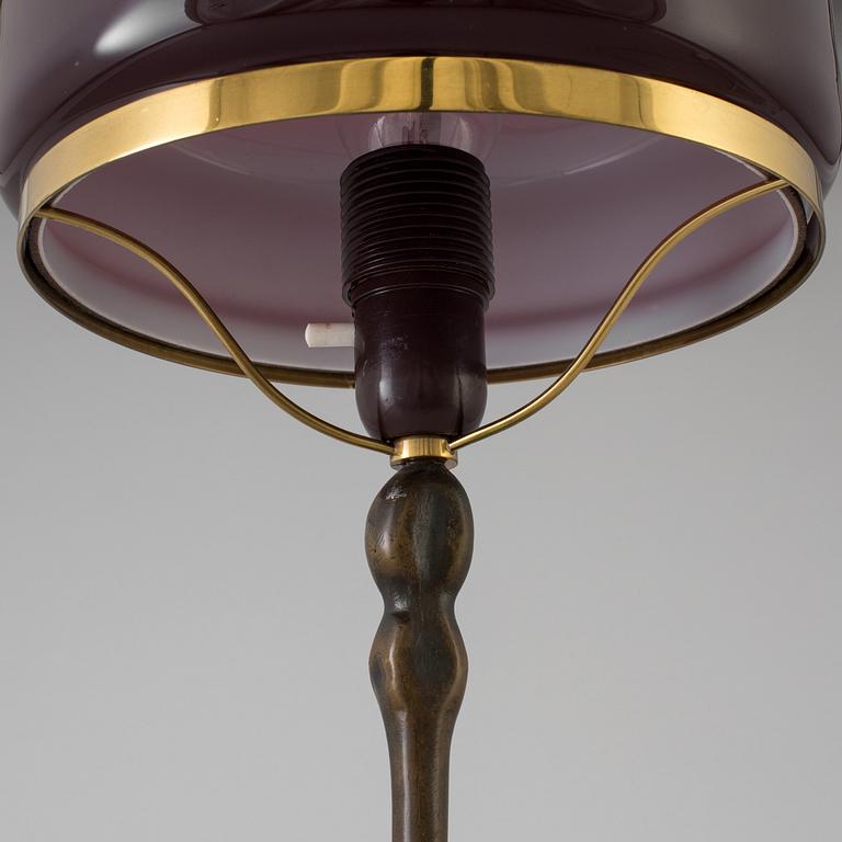 An art noveau table lamp.