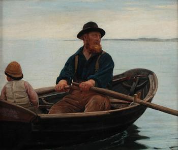 GEORGES HAQUETTE, olja på duk, sign.