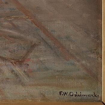 FRANS WILHELM ODELMARK, oil on canvas, signed.