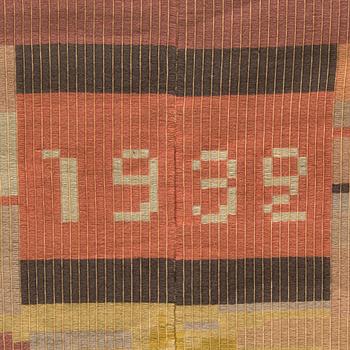 Laila Karttunen, rana / bänkrana, modell för Neovius. Ca 240 x 135 cm.