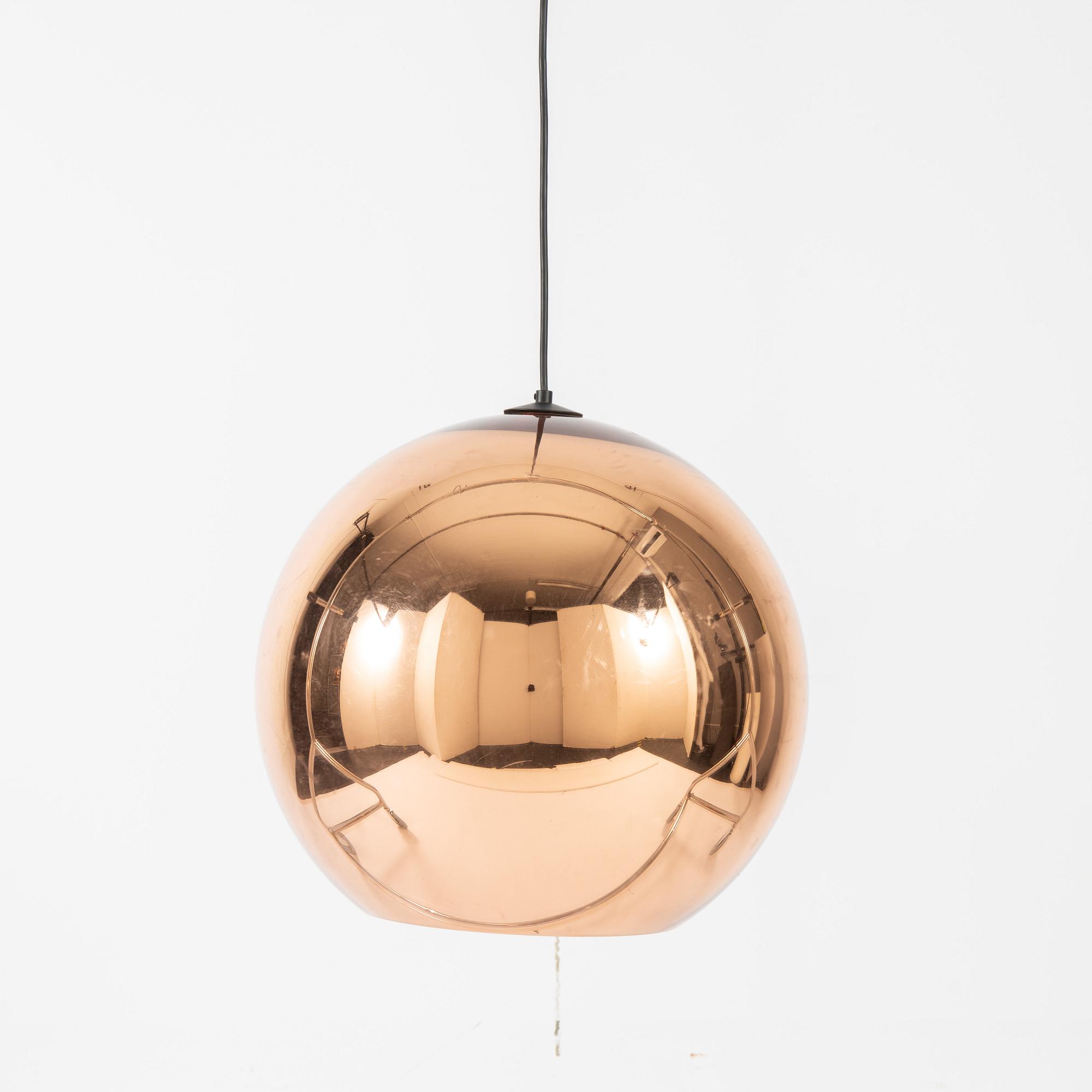 Tom Dixon, taklampa, "Copper Shade", 2000-tal.