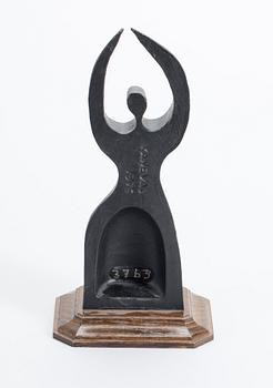 GUNNAR KANEVAD, skulptur, gjutjärn, utförd 1976.