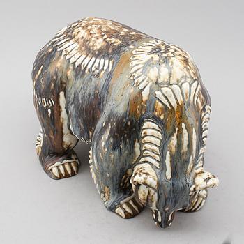 FIGUR, stengods, Gunnar Nylund, Rörstrand, monogramsignerad.