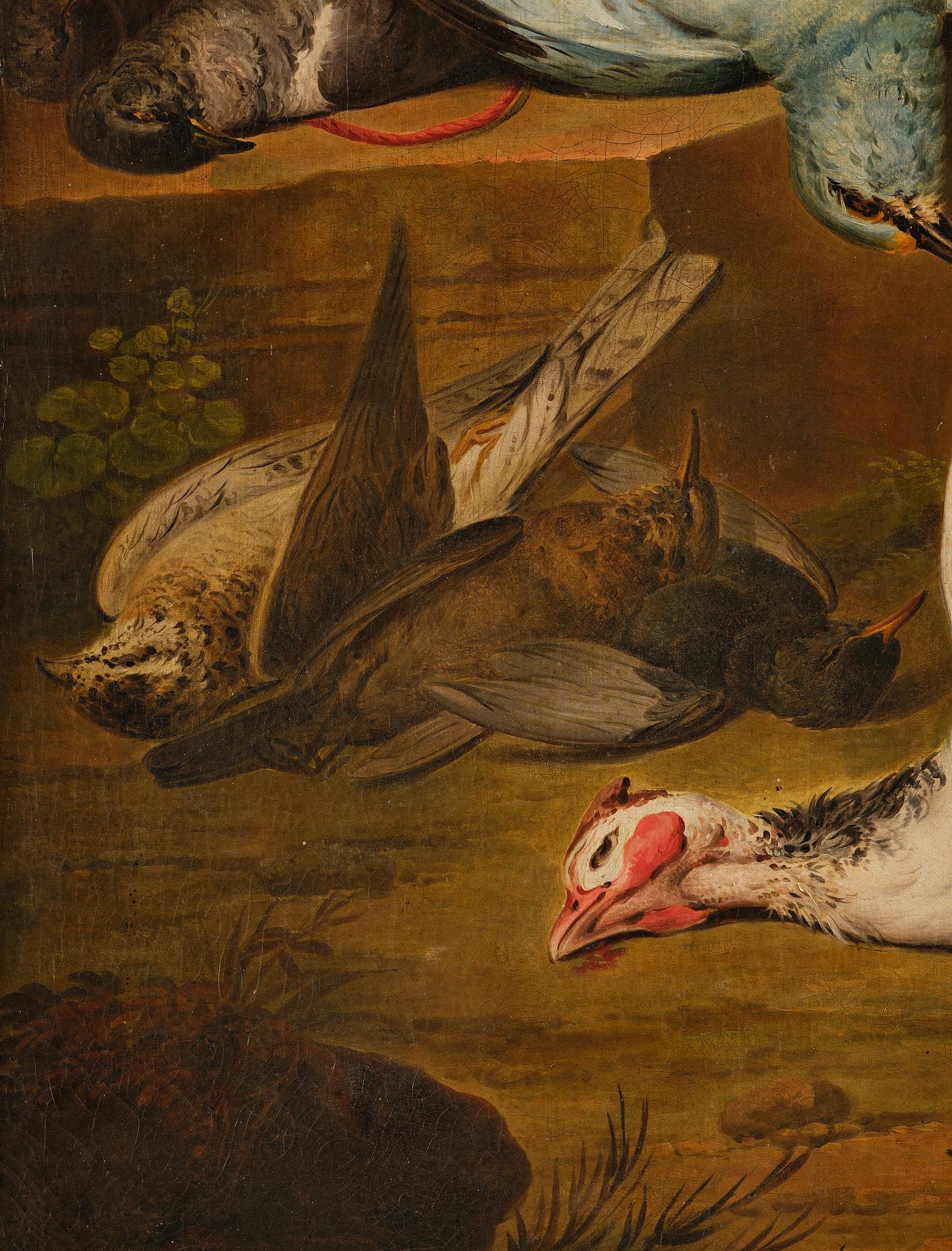 Jacob Xaver Vermoelen, Still Life with Pet Birds.