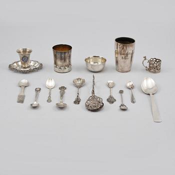 PARTI SILVER, 24 delar, 1900-tal, vikt 600 gram .