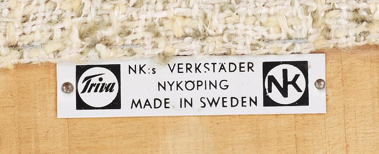 KARMSTOLAR, ett par, "563-037", Bengt Ruda för Nordiska Kompaniets "Triva"-serie, 1950-tal.