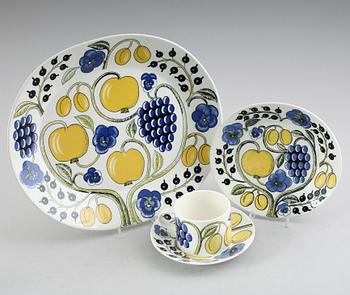 SERVISDELAR, porslin, "Paratiisi", Birger Kaikpiainen, Arabia.