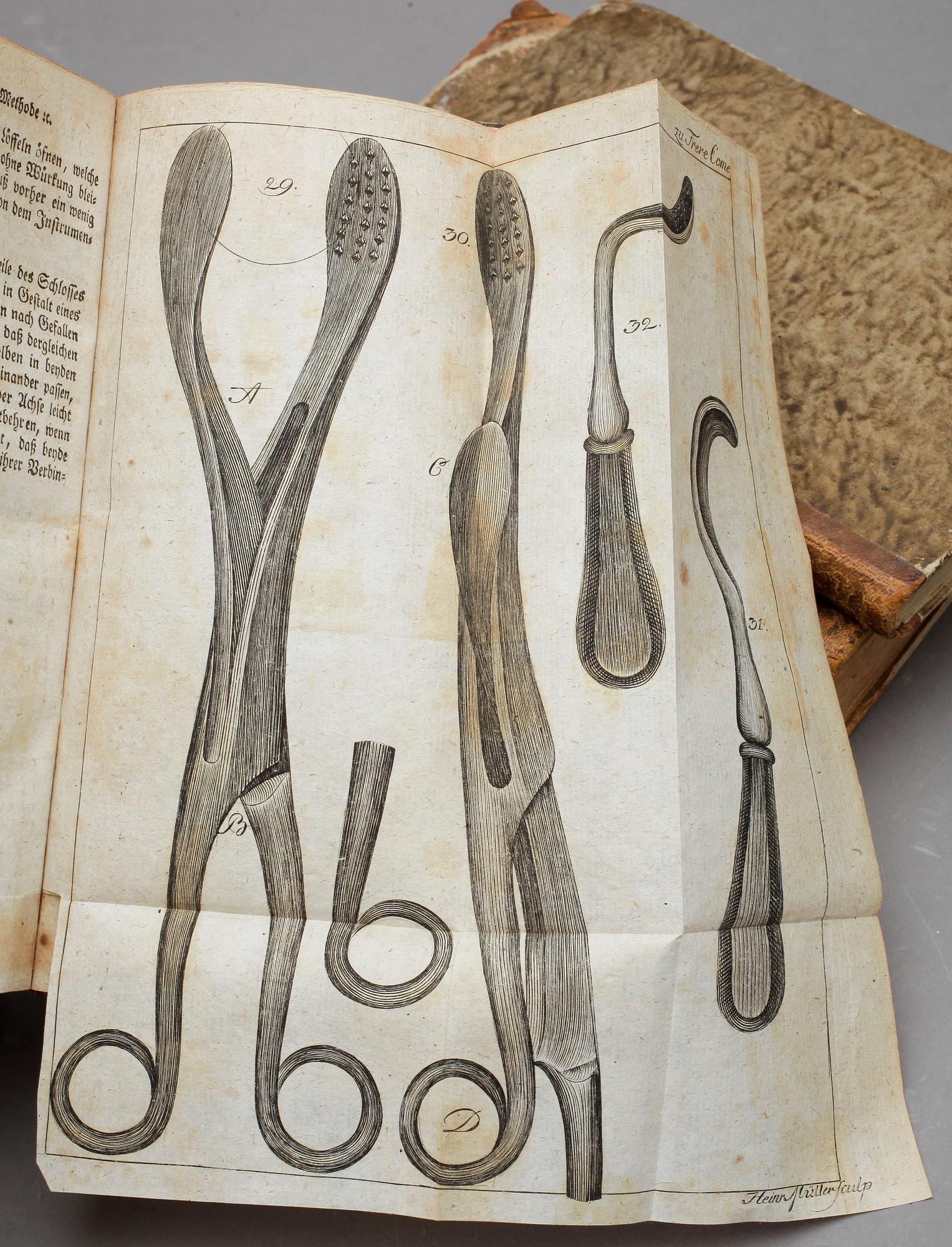 BÖCKER, 5 st, bla "Konsten at lefwa länge" av Christ.Wilh. Hufeland, Stockholm 1798.