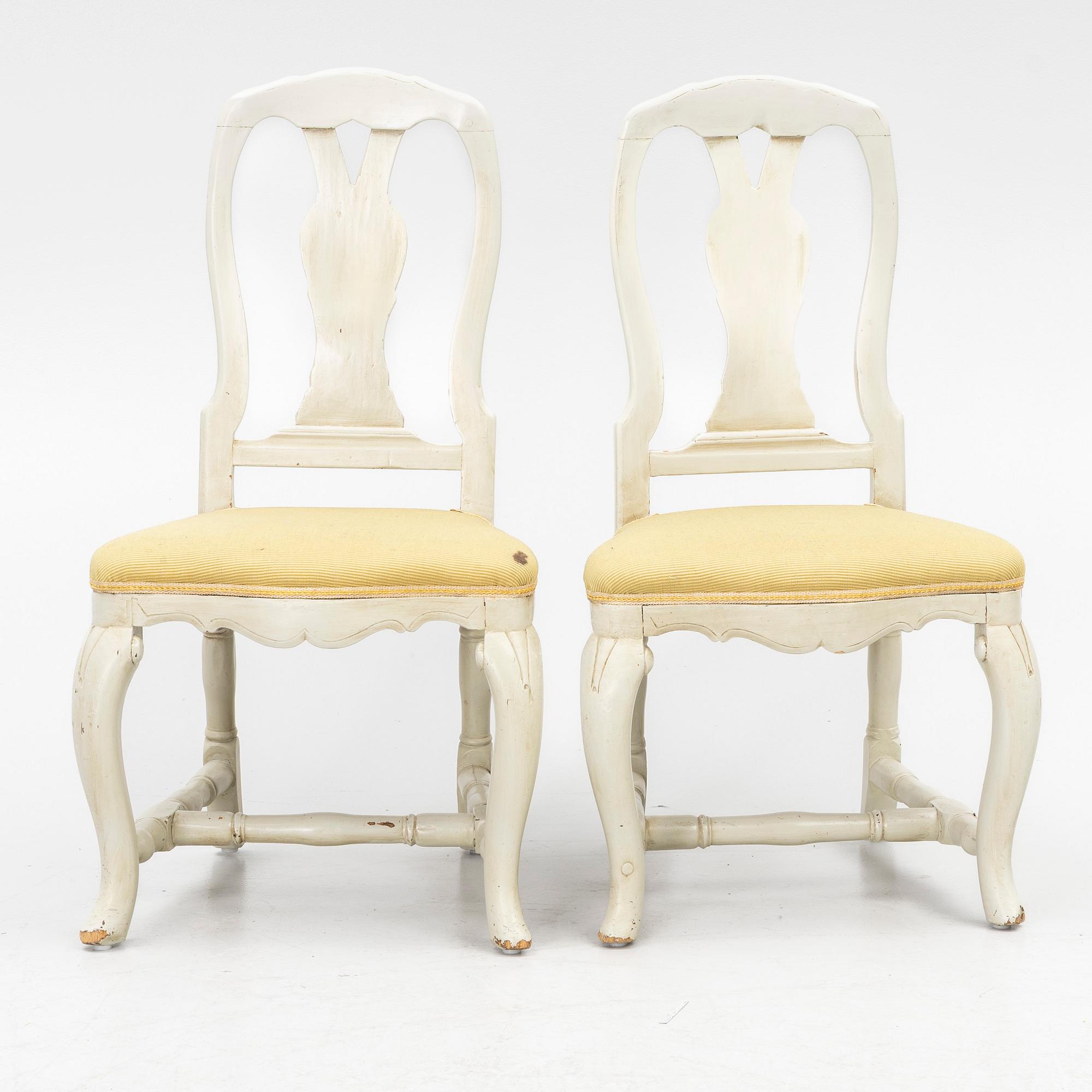 Chairs, a pair, Baroque, 18th century.