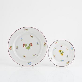 A 92-piece porcelain dinner service, Nymphenburg, Germany.