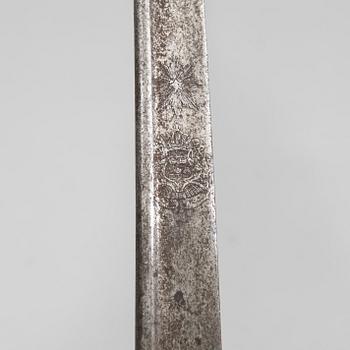 Sabel, svensk, m/1859 för officer, med balja.