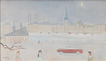 Einar Jolin, Stockholm från Söder mot Gamla stan.