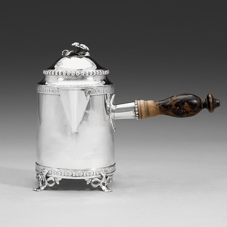 STEPHAN HALLING, Örebro 1788, mjölkkanna, silver, gustaviansk.