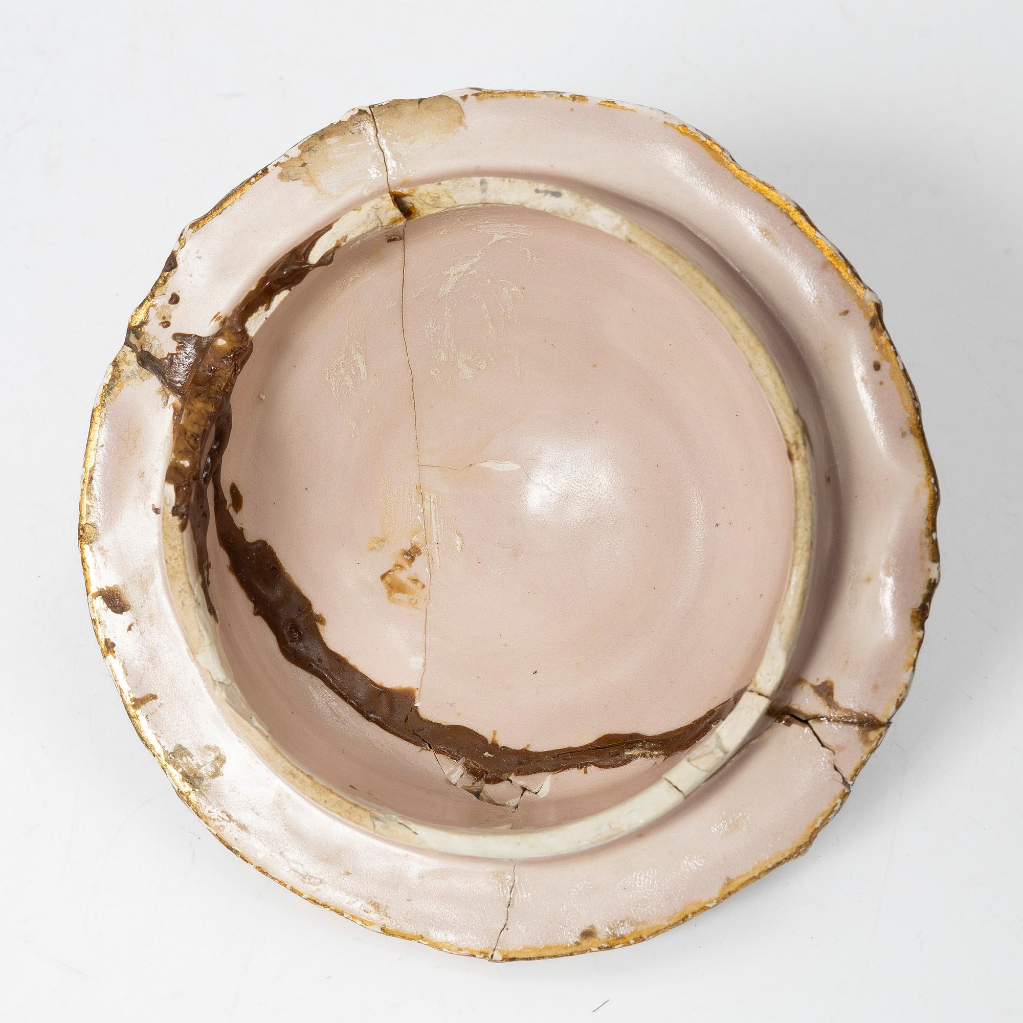 A flintware jar from Marieberg, 18th century.