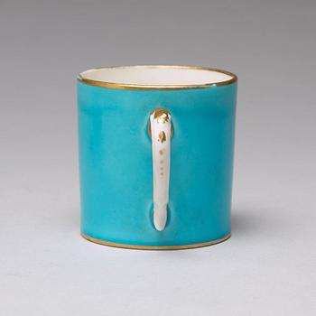 A "Sévrès" cup with stand, 18th Century.