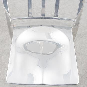 Philippe Starck, four 'Navy Chair' bar chairs, Emeco.