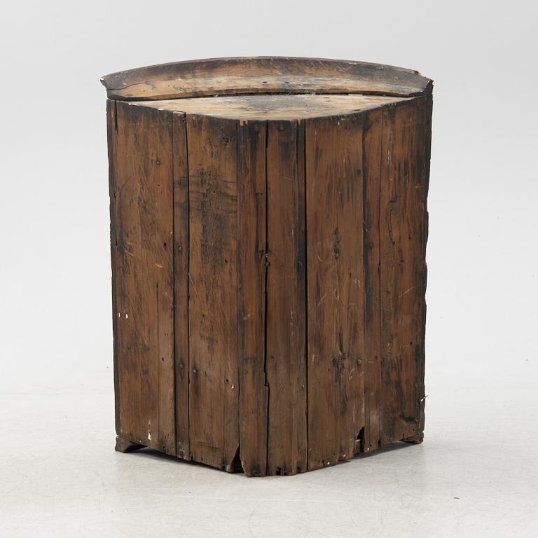 A 19th century painted wooden cabinet.