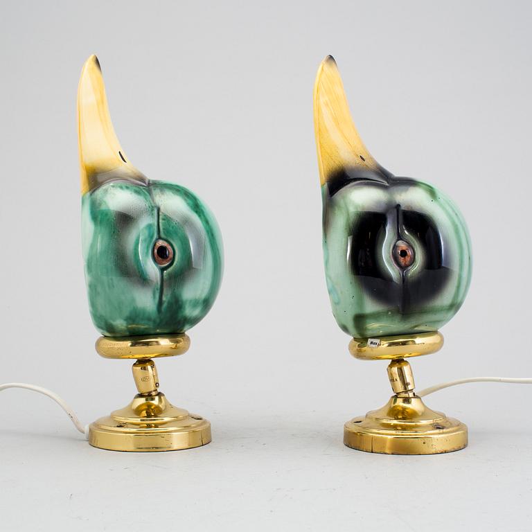 A pair of wall lamps, Gamla Stans Lampfabrik, purchased in 1978.