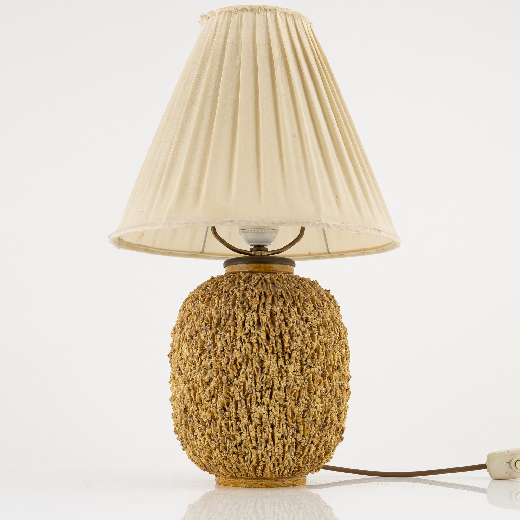 Gunnar Nylund, a stoneware table light, Rörstrand.