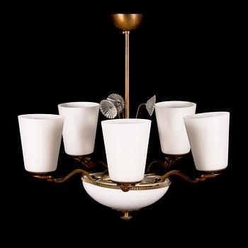 Lisa Johansson-Pape, a mid-20th-century pendant ceiling light model 61-5 for Orno.