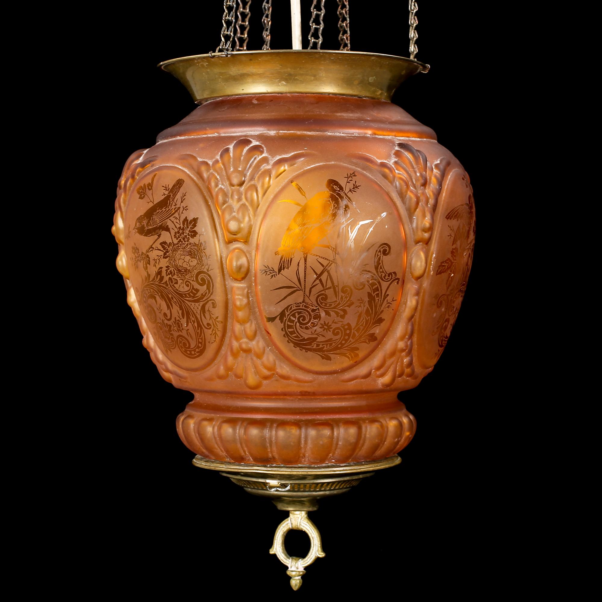 MÅNSKENSAMPEL, sekelskiftet 1900. Höjd 75 cm.