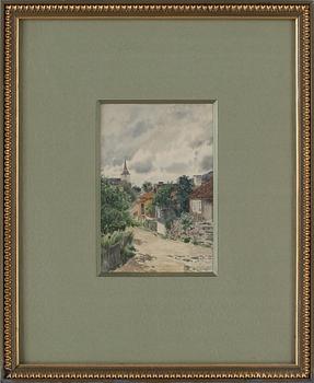 Albert Theodor Gellerstedt · ALBERT THEODOR GELLERSTEDT, akvarell. Signerad ATG.