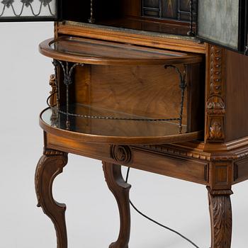 Bar cabinet, Baroque style, probably Gärsnäs, 1950s–60s.