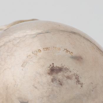 Tore SVensson Ateljé, four silver table decorations, sterling silver, Gothemburg, 1980-1993.