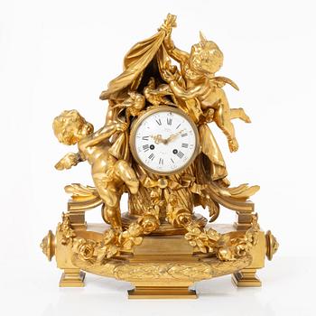 A mantle clock, Moris, France, second half of the 19th century.
