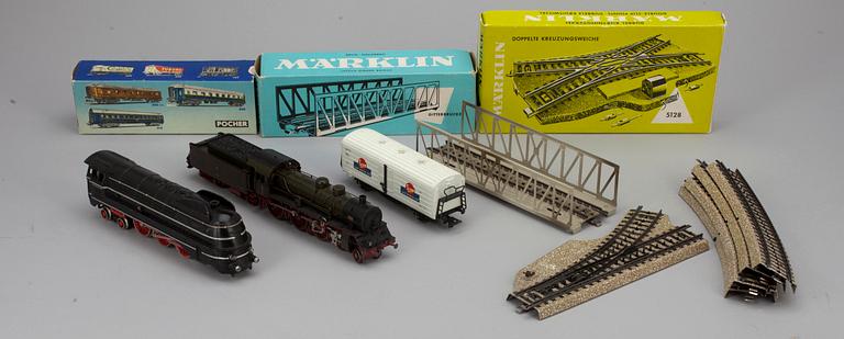 LOK, 2 st, bl a 1008, SK 800, Märklin.
