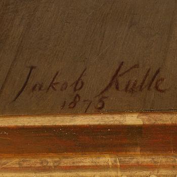 JACOB KULLE, olja på duk, signerad och daterad 1875.