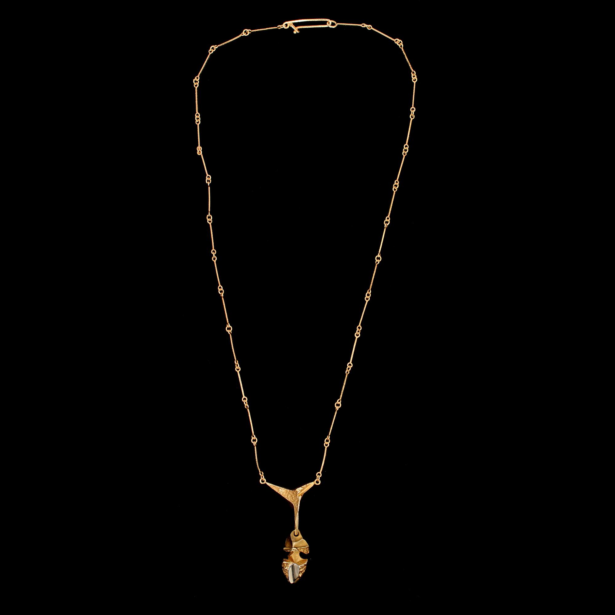 COLLIER, 18k guld, Björn Weckström, Lapponia, Finland, 1976. Vikt 9 g.