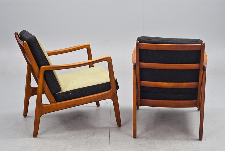 KARMSTOLAR, ett par. Ole Wanscher, France & Daverkosen, Danmark, 1900-talets mitt.