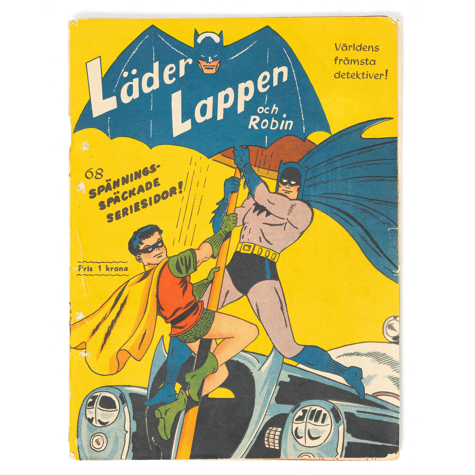 Comic book, “Batman and Robin”, No. 1, 1950.